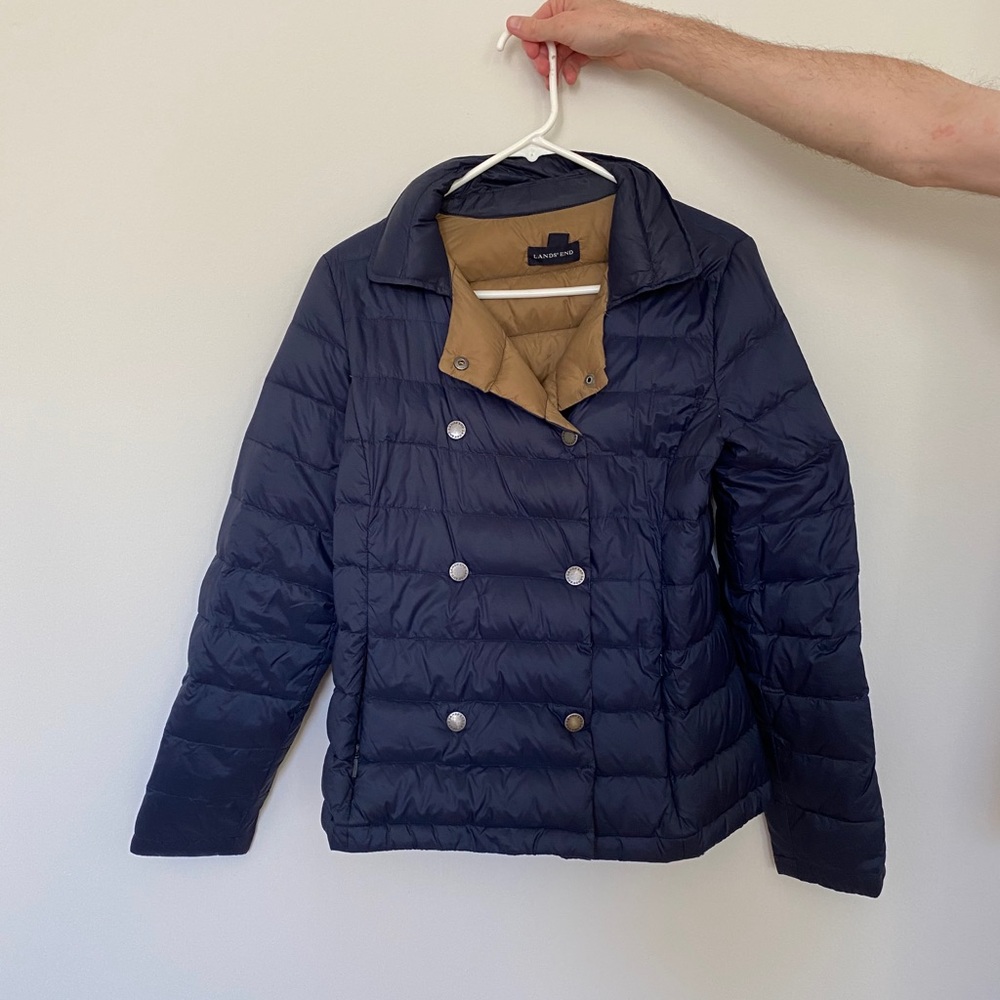 Lands' End Puffer Double Breast jacket